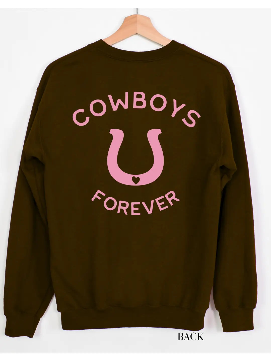 Ali Dee Cowboys Forever Sweatshirt - Chocolate