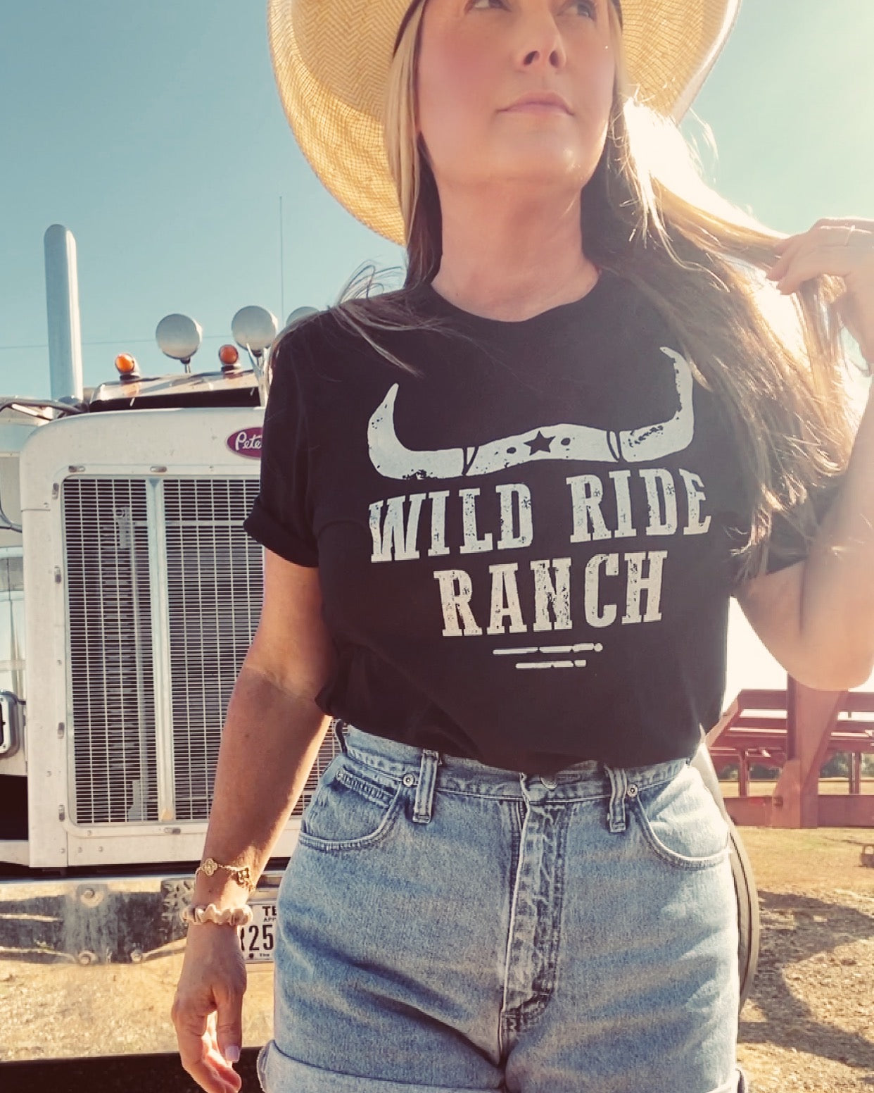 Wild Ride Ranch Western Graphic Tee - Black Tee