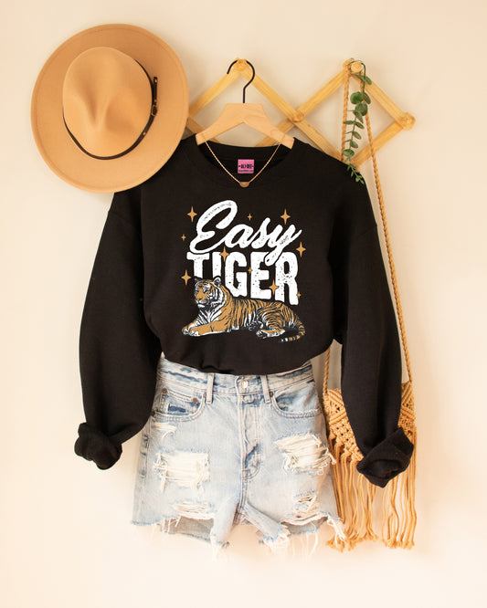 Easy Tiger Graphic Sweatshirt - Black