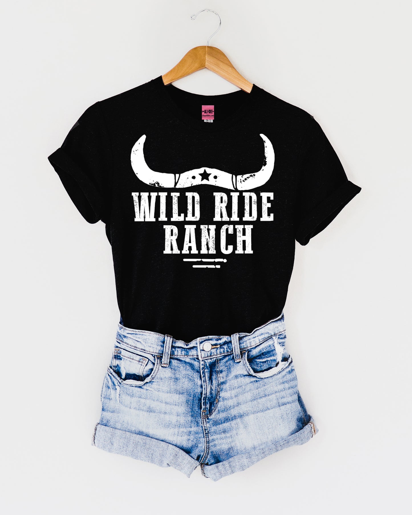 Wild Ride Ranch Western Graphic Tee - Black Tee