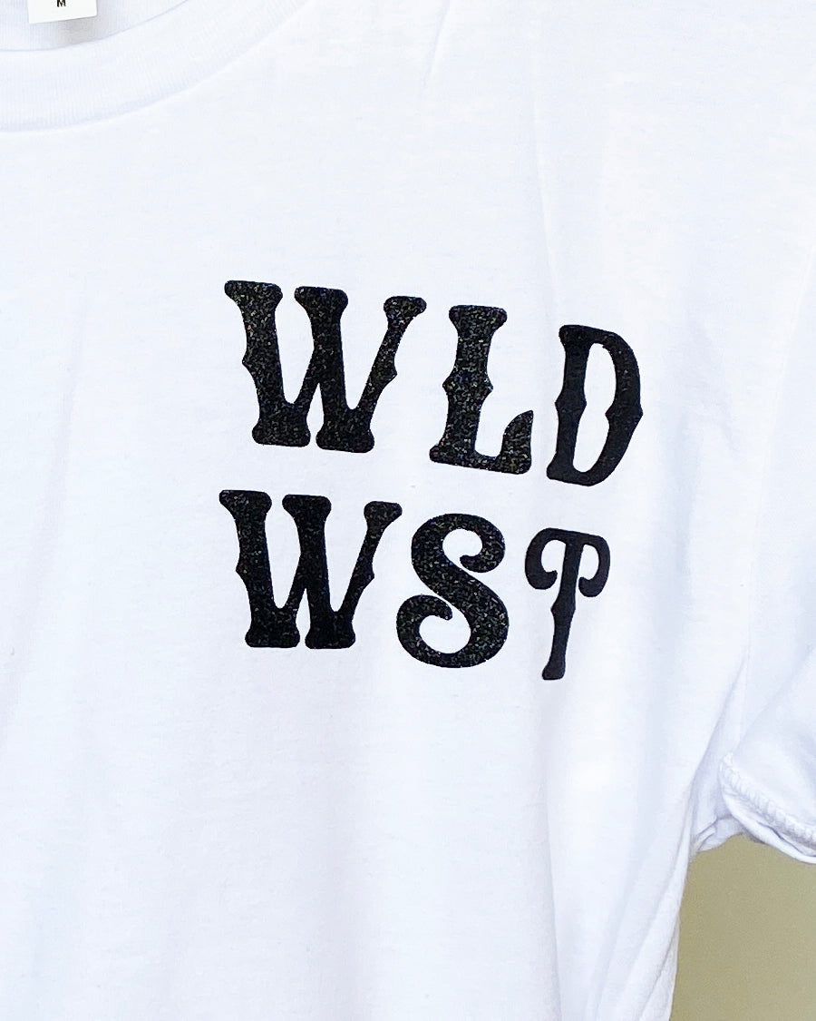 WLD WST Western Graphic Cropped Tee - White Crop Tee