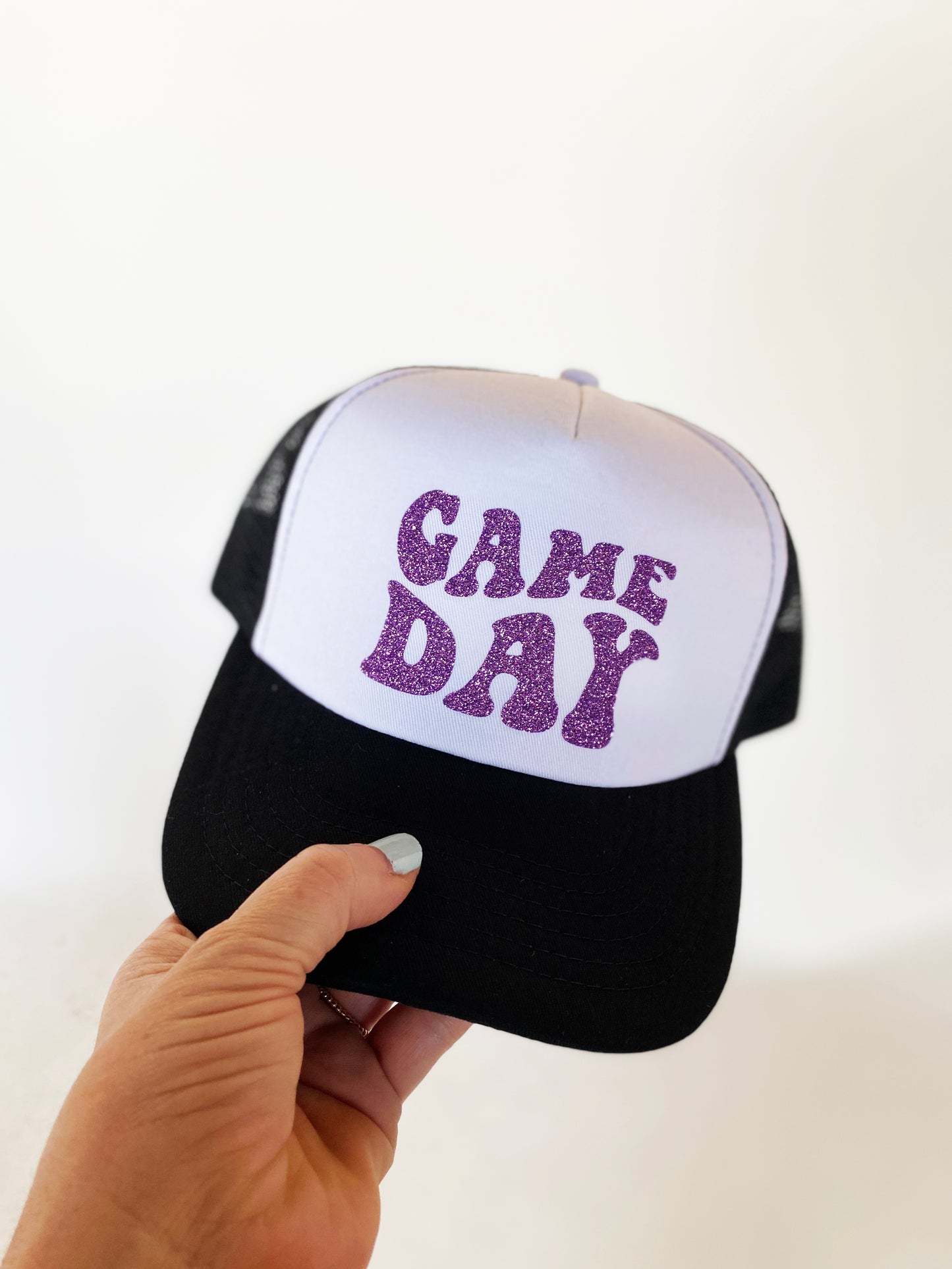 Customizable Gameday Wavy Logo Trucker Gameday Hat - Pick Your Colors