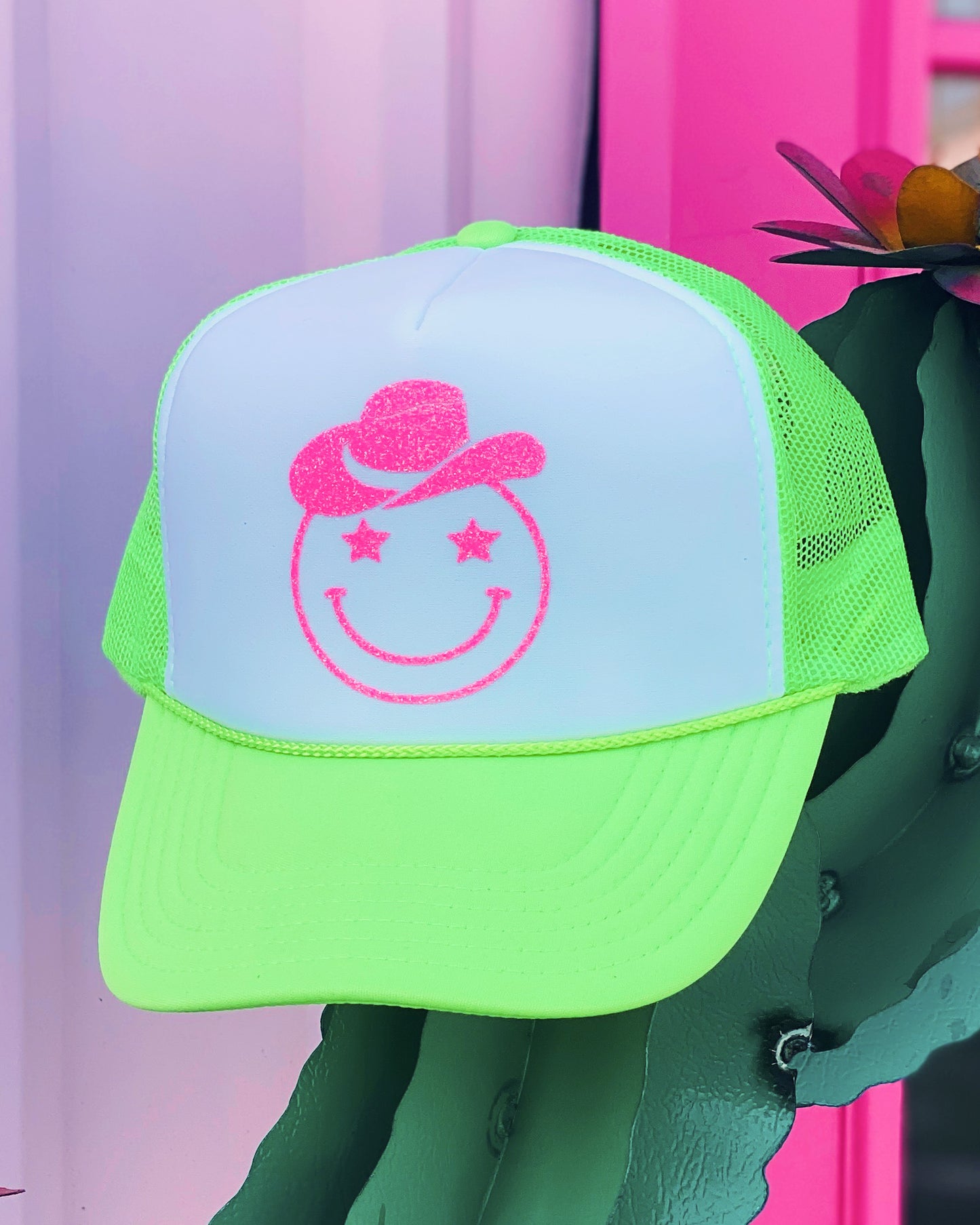 Howdy Smiley Trucker Hat