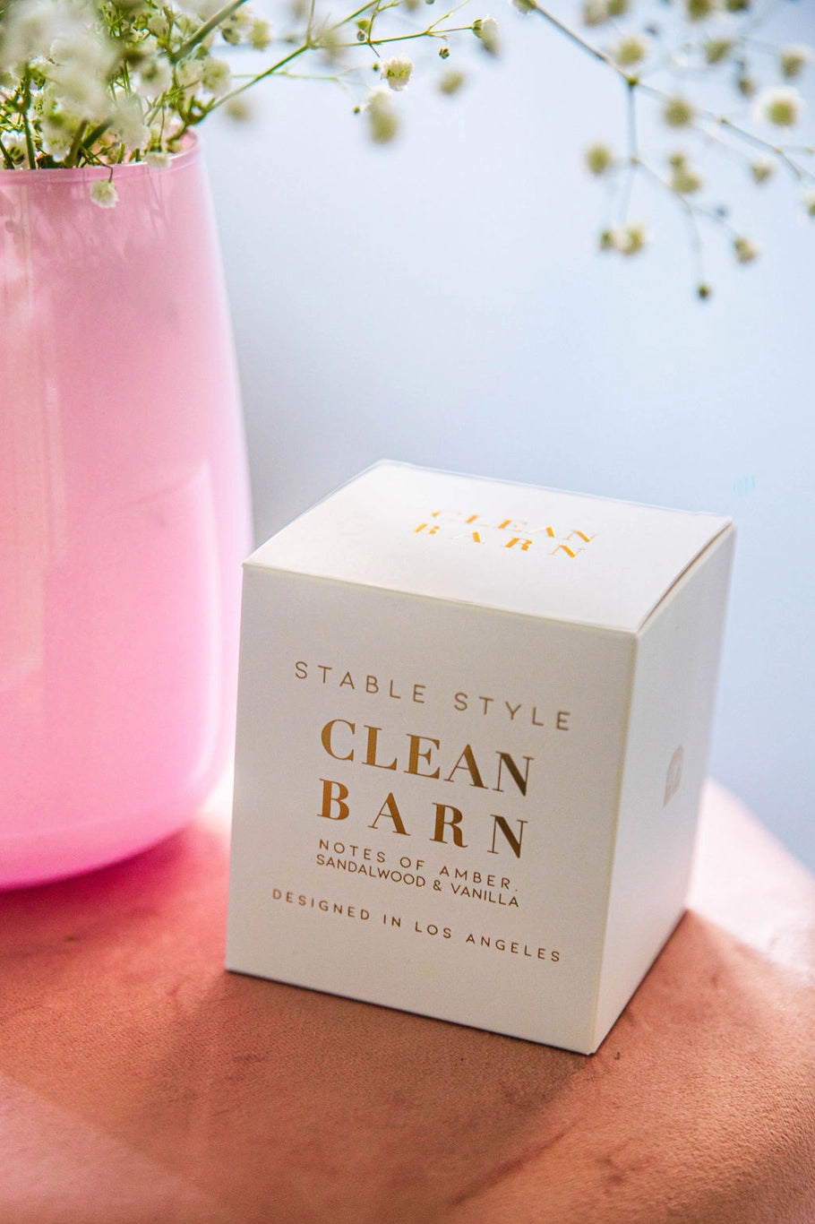 Clean Barn Candle - Amber, Sandalwood, & Vanilla