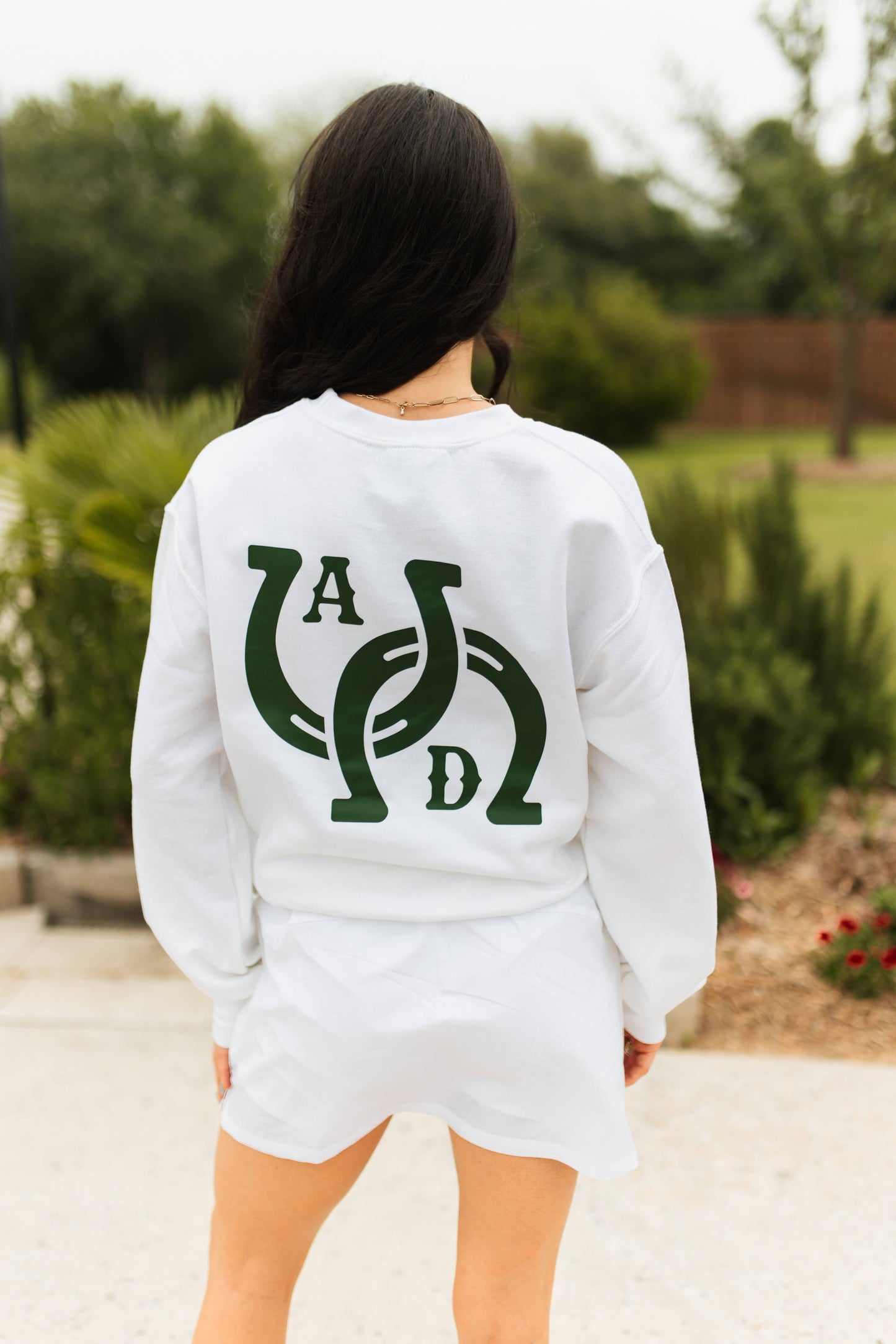 AD Signature Horseshoe Sweatshirt - White