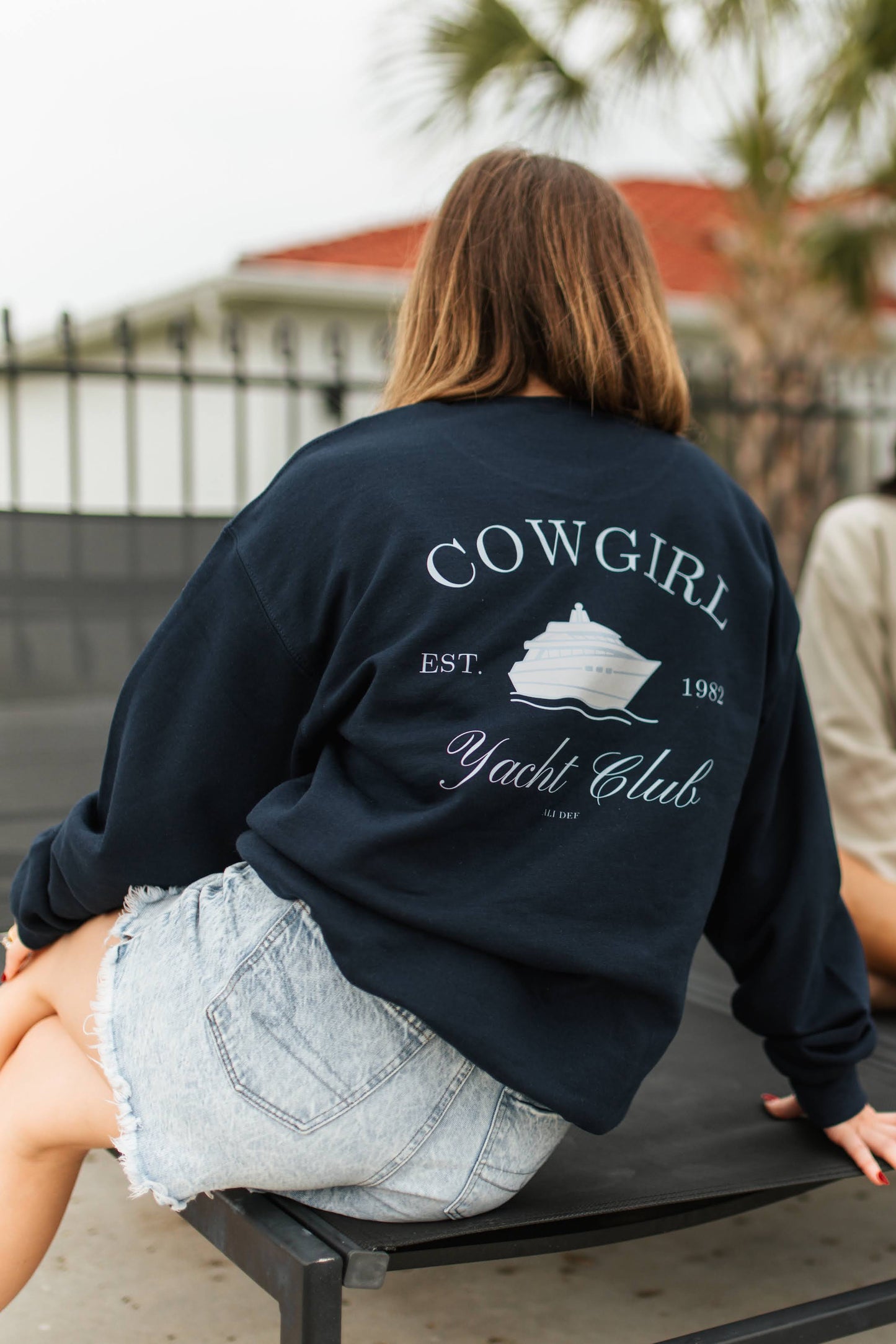 Cowgirl Yacht Club Sweatshirt - Navy