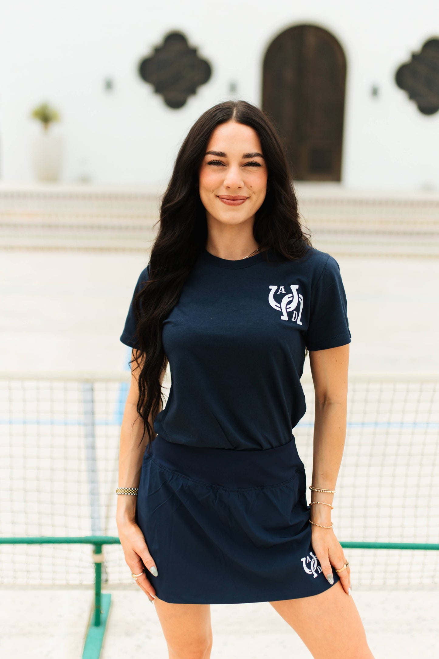 AD Signature Horseshoe T-Shirt - Navy