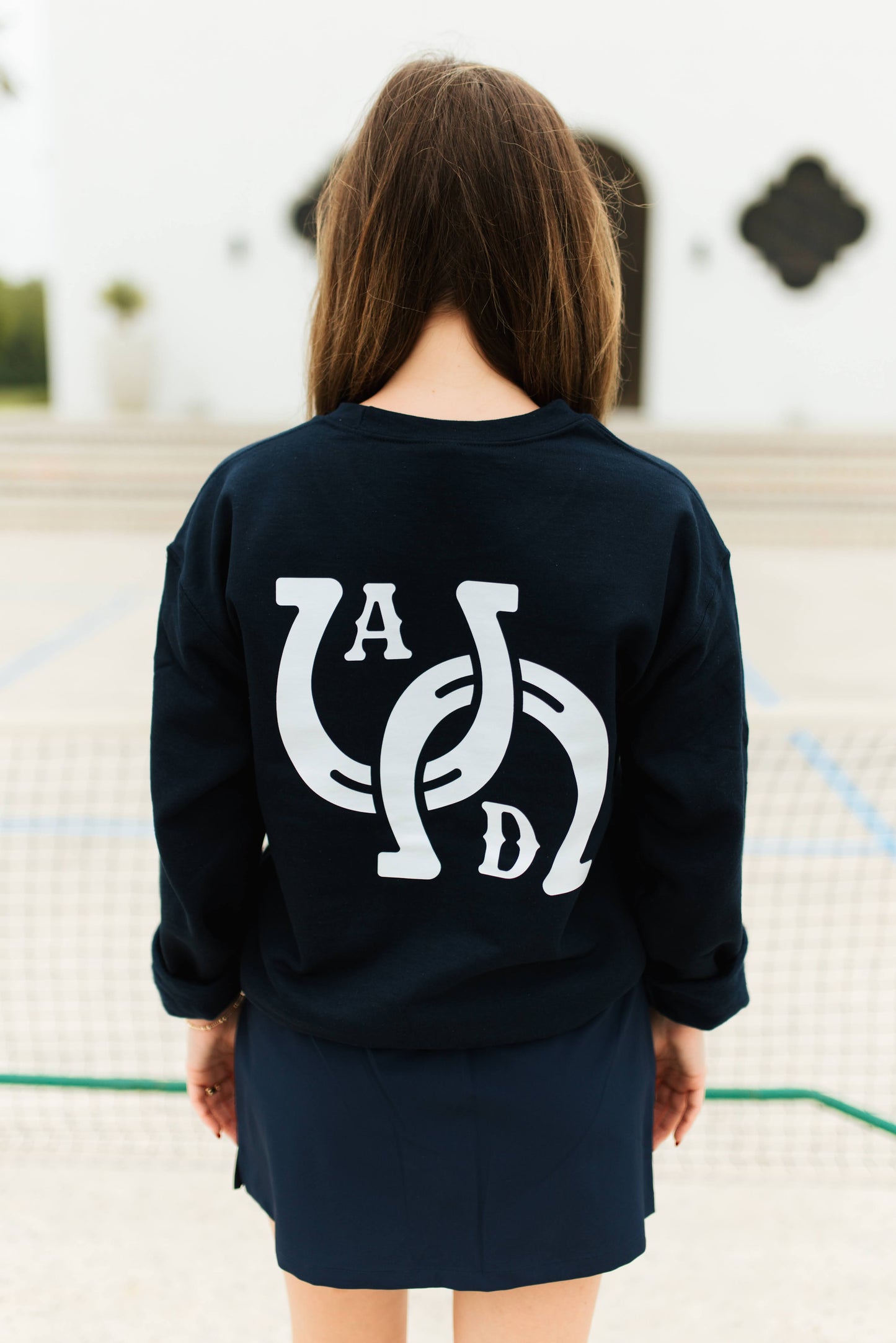 AD Signature Horseshoe Sweatshirt - Navy
