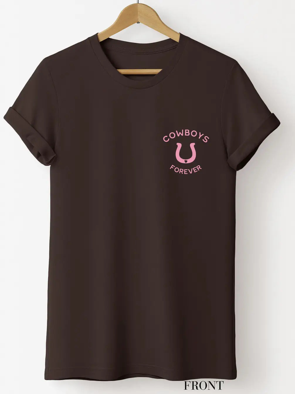 Cowboys Forever Western T-Shirt - Chocolate