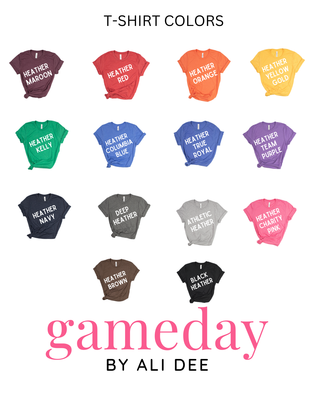 Game Day Check By Ali Dee Customizable Gameday Football Graphic Tee - Pick Your Colors