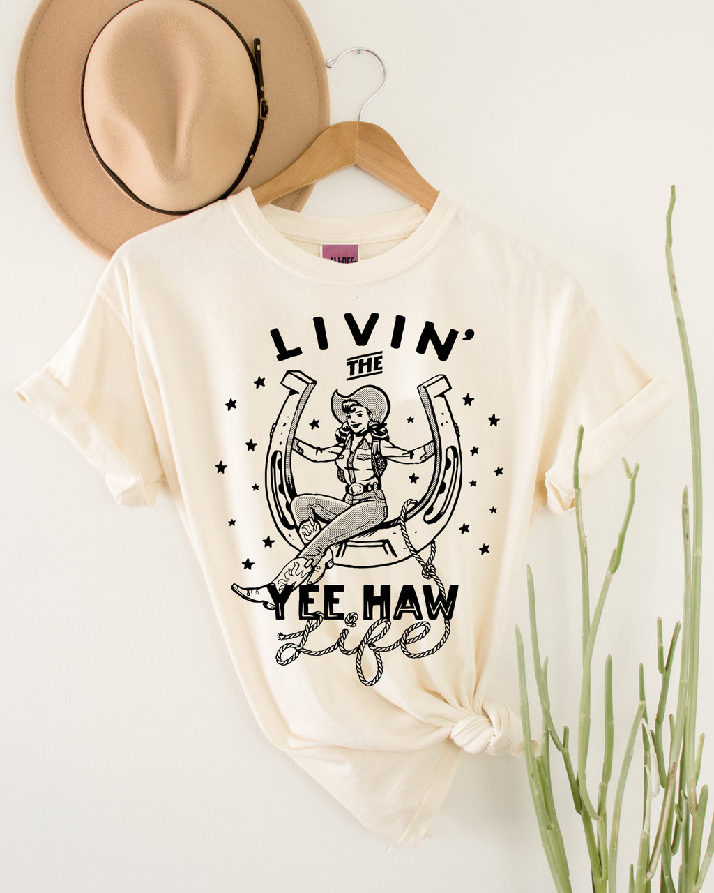 Livin' the Yee Haw Life Graphic Tee - Vintage White