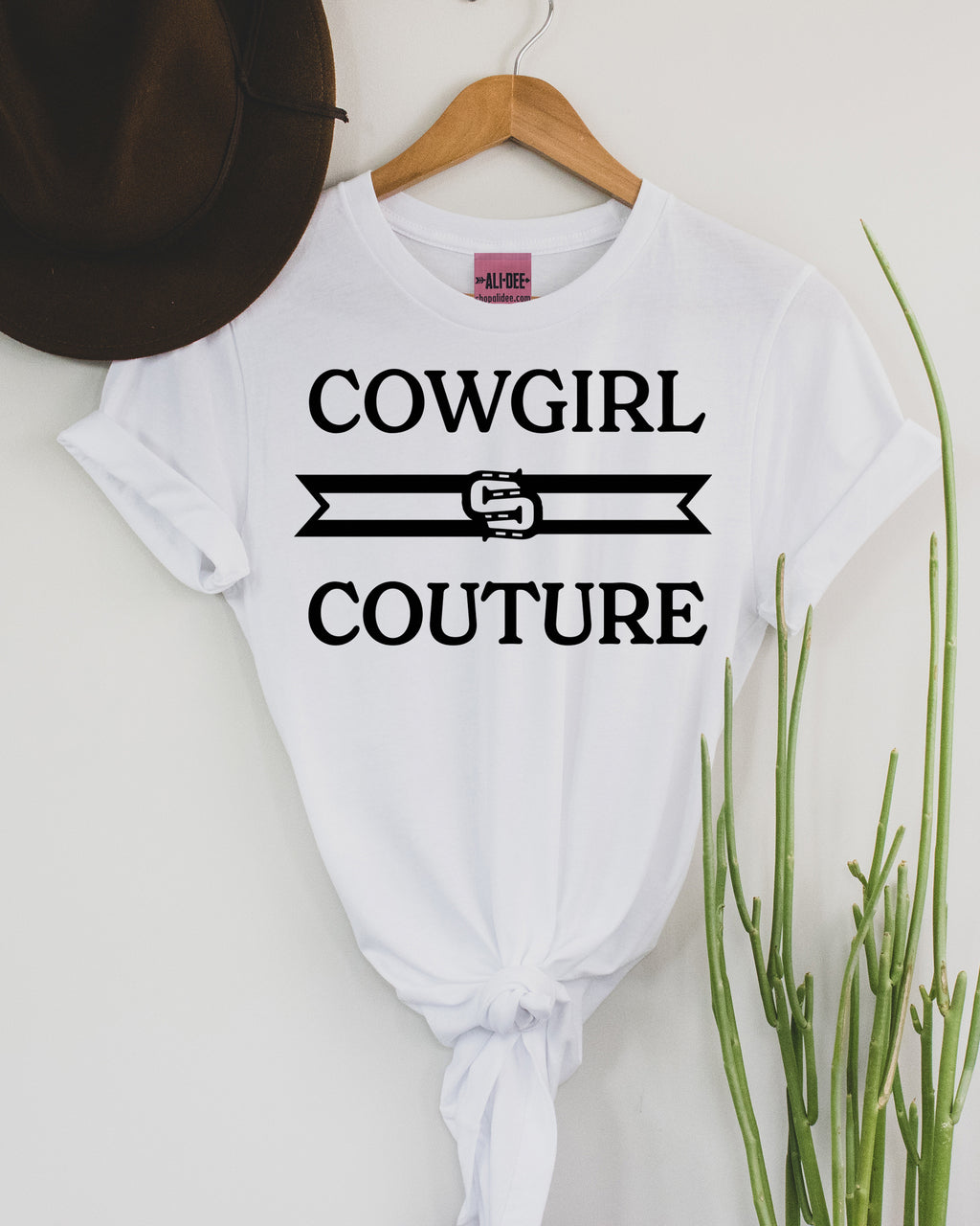 Cowgirl Couture Graphic Tee - White