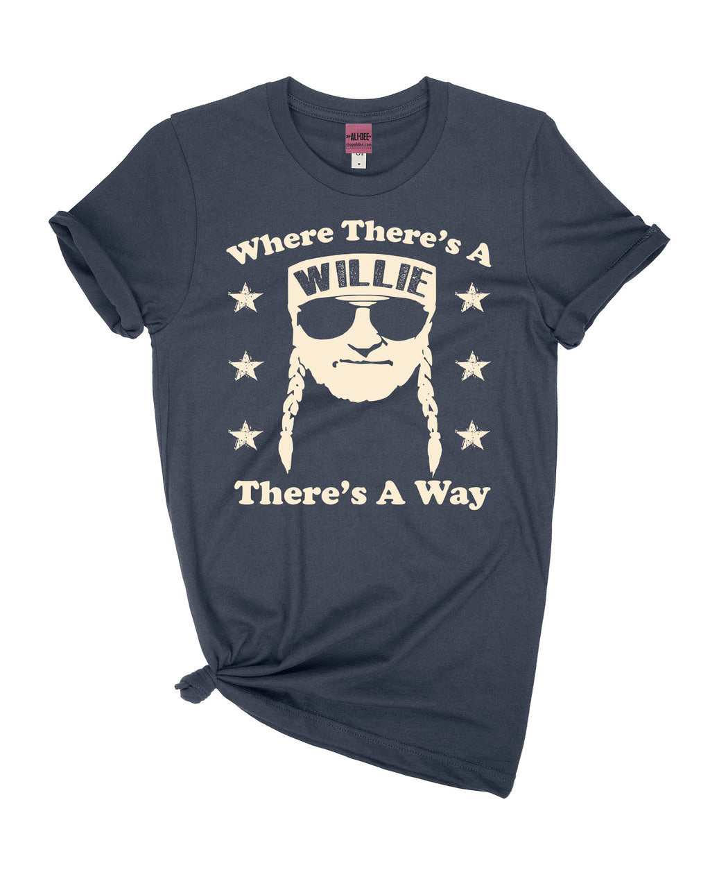Where There's A Willie Tee - Navy