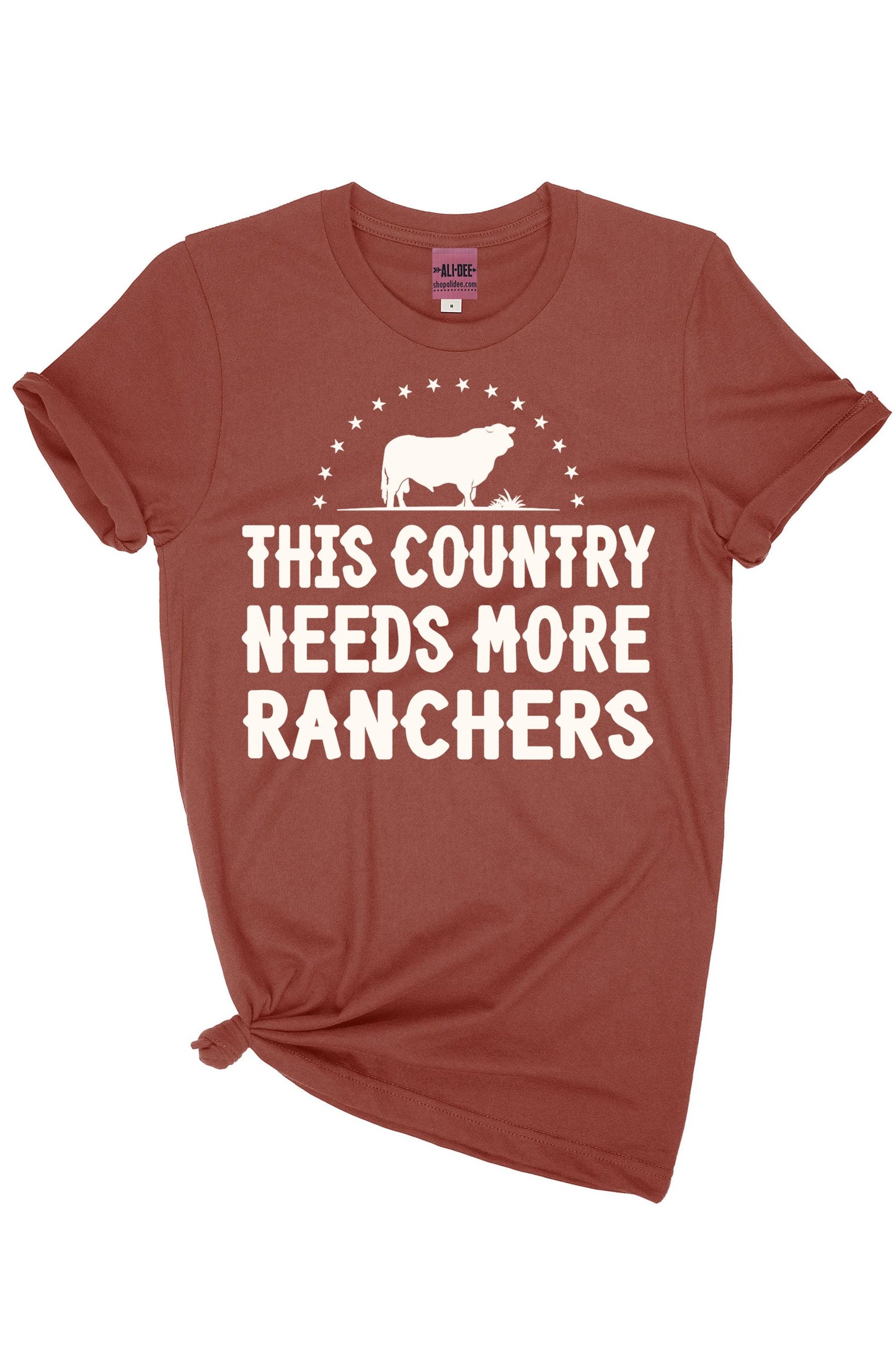This Country Needs More Ranchers Tee - Terracotta